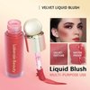 Liquid Blush Makeup, Soft Cream Liquid Blush Makeup Wand,Matte Creamy Blush for Cheeks,Cream Liquid Blush, Natural-looking, Smudge Proof, Long Lasting, Blendable Blush Stick Cosmetics (04#)