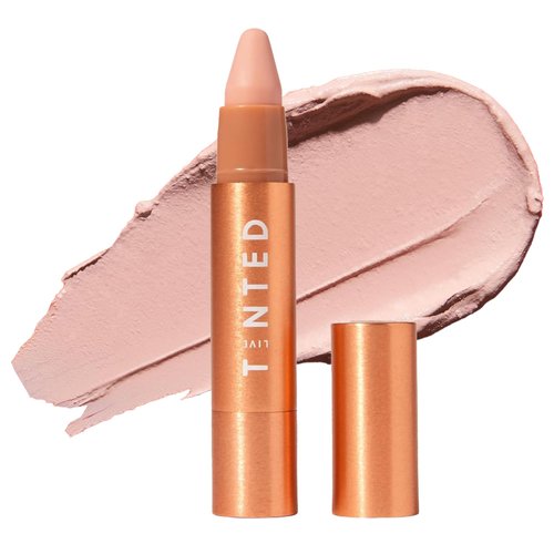 Live Tinted Huestick: All-over Color Corrector for Brighter, Balanced Skin, Works on Lips, Cheeks, And Eyes, Vitamins C+E Soothes, Heals & Nourishes Damaged Skin - Aura 3g / 0.1oz