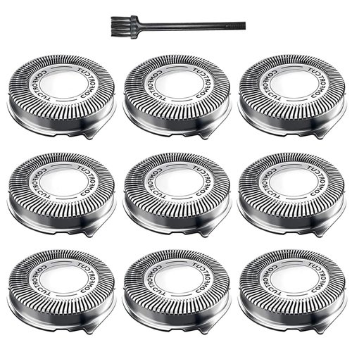 tuokiy SH30 Replacement Heads for Philips Electric Shaver Series 1000, 2000, 3000 and S738 Click and Style, SH30 Shaving Heads Easy Cut, 9 - Pack