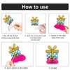 8Pcs Toy Cartoon Story Birthday Party Supplies,Toy Party Honeycomb Centerpieces,Toy Game Theme 3D Table Decorations