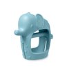 Itzy Ritzy Bitzy Grip Hand Teether - Silicone Teether for Babies - Developmental Teether Toy with Easy-to-Hold Hand Grip, Designed for Babies 3 Months & Up (Elephant)