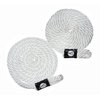 TAYLOR MADE PRODUCTS Fender Loc Boat Fender Lines - 2-Pack, 3/8" Diameter x 6' Long Rope, White, Braided Polypropylene, Pre-Spliced, Professionally Finished, Rot-Resistant, No Kinks - 11311