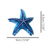 Funny Big Starfish Hair Clip,Acetate Hair Clip,Big Claw Clip for Women,Blue, 1 Count (Pack of 1)