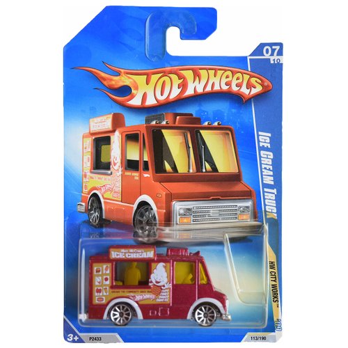 Hot Wheels Ice Cream Truck, [red] 113/190 City 7/10 10 Spoke