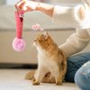 Andiker Interactive Cat Toy, Question Mark Shaped Cat Kicker Toy with a Plush Ball and a Bell for Kicking & Playing, 7.2inches Plush Cat Chew Toy for Stress Relief and Relaxation (Question Mark)