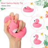 Honoson Flamingos Stress Balls, Mini Flamingo Squeeze Stress Relief Toy with Scented Mini Foam Flamingo Fidget Toy for Girls Boys Summer Beach Water Pool Game Birthday Party Favors Gift (12 Pcs)