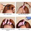KDDOM 4 Pcs Pink Volumizing Hair Root Clip Natural Fluffy Hair Clip DIY Fluffy Curler Clamps Magic Salon Wave Hair Root Clip