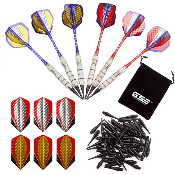 GSE Games & Sports Expert Soft Tip Darts for Electronic Dart Board. 60 of Free Dart Tips & Storage Bag Included (Professional - 18 Grams/6 Pack)