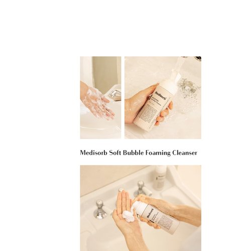 Medisorb Soft Bubble Foaming Cleanser 150ml Tea tree, Glycerin, coco-betaine, Apple Amino Acids