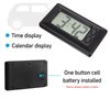 Suvnie Car Dashboard Digital Clock, Mini Portable Digital Vehicle Electronic Digital Clocks with Clear LCD Display, Adhesive Automotive Interior Clock for Car Truck Home Desk Office