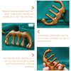 FOMIYES Wooden Scalp Massage Comb Sandalwood Wide Tooth Combs Scalp Stimulator Comb Gua Sha Comb for Women Hair Growth