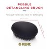 Kent PMB Black Pebble Scalp Massager Shampoo Brush, Shower Brush, and Travel Size Detangling Brush - Scalp Scrubber for Dandruff and Kids Hair Brush Hair Detangler - Hairbrush for Tangles