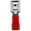 Baomain Female Quick disconnects Vinyl Insulated Spade Wire Connector Electrical Crimp Terminal 22-16 AWG 6.3mm 1/4" Red (100PCS)