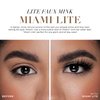 Lilly Lashes Miami Lite in Lite Faux Mink, Strip Lashes, Natural Lashes, Reusable False Lashes, False Lashes Natural Look, Lash Strips with Luxury Silk Like Fibers, No Lash Glue Included