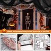 Xgunion Creepy Cloth 6Pcs 30×72inch Black Spooky Scary Gauze Decor Halloween Decorations for Party Indoor Outdoor (4Black + 2White)
