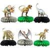 Gyufise 6Pcs Dinosaur Honeycomb Centerpieces Dinosaur Birthday Party Decorations Dino Volcano Theme Party Table Toppers for Girls Boys Baby Shower Party Decor Party Supplies