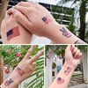 102 PCS American Flag Temporary Tattoos, 6 Sheets July 4 Temporary Tattoos, USA Flag Tattoos, USA Tattoos, Red White and Blue Party Supplies, USA Flag for 4th of July, Memorial Day, Labor Day