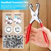 643Pcs Grommet Tool Kit 12mm 1/2 Inch(Inside Hole Size) Eyelet Kit with 320Pcs Eyelets Grommets, 320Pcs Washers and Grommet Eyelet Pliers for Leather/Belt/Shoes/Crafts