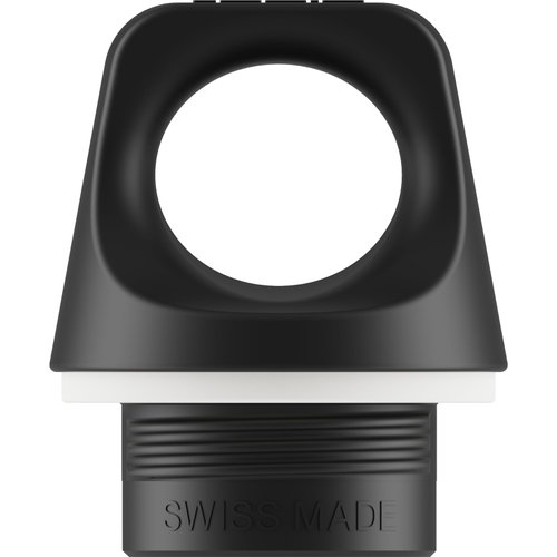 SIGG Screw Top Black Screw Cap (One Size), Spare Cap for SIGG Water Bottle with Narrow Opening or WMB Adapter, Leak-Proof Water Bottle Lid Small