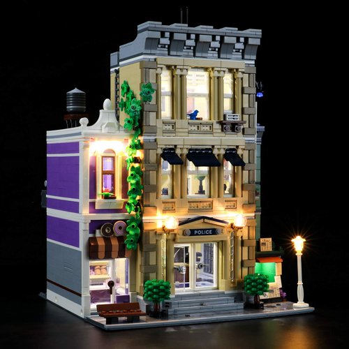 YEABRICKS LED Light for Lego-10278 Creator Expert Police Station Building Blocks Model (Lego Set NOT Included)