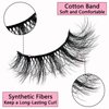 14 Pairs Short Mink Lashes Natural Look, 3D Wispy 12-18mm Cat-Eye Faux Mink Lashes Fluffy, Natural Wispy False Eyelashes Pack by Heracks (D017)