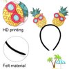 Hawaiian Party Headband Pineapple Hair Hoop Flowers Head Boppers Headwear Tropical Party Decorations Aloha Party Luau Party Decor Cartoon Hair Supplies Summer Hair Accessories for Adult Kids 1PCS