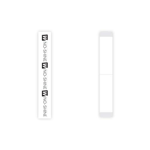 No-Shine Double Sided Tape Strips, Maximum Wear, High Residue Low Shine for all types of systems, 36 pieces per package