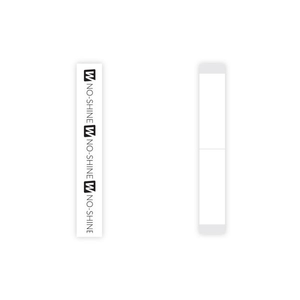 No-Shine Double Sided Tape Strips, Maximum Wear, High Residue Low Shine for all types of systems, 36 pieces per package