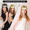24Pcs Happy New Year Party Hats Crown 2025 for Adults Kids New Year Eve Caps Adjustable Paper Hats Cheers New Year's Party Classroom Supplies Decoration Favors,6 Styles