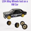 Alloy 1:64 Wheels Tires Wheel Rubber Scale Alloy Wheels Rubber Tires,Model Alloy and Accessories