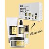 COSRX All About Snail Mucin Korean Skin Care Set, Mini Travel Essentials, Travel Size Gift Set with Snail Mucin Face Wash, Serum, Moisturizer & Eye Cream, Rejuvenating Kit