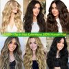 LORIEN Clip in Hair Extensions Real Human Hair, 18 Inch 100g, 4/27 Chocolate Brown to Caramel Blonde, Clip in 100% Brazilian Remy Human Hair Extensions 8pcs Per Set with 18 Clips Double Weft