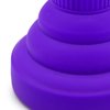 Universal Collapsible Hair Dryer Diffuser, Silicone Blow Dryer Diffuser Attachment Portable Travel Hair Dryer Diffuser for Home Hair Salon, Suitable for Nozzle 1.4 in to 2 in (Purple)