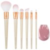 EcoTools Limited Edition Wrapped In Glow Makeup Brush & Sponge Kit, Makeup Blender & Face Brushes, Seamless Application and Buildable Coverage, Eco-Friendly Makeup Tools, 7 Piece Holiday Gift Set