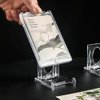 Takelablaze Small Stand for Card Holders Acrylic Stands Display Stand for Trading Card Display, 16Pack