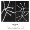 JEAIRTS Rhinestone Head Chain Silver Crystal Tassel Wedding Headpiece Chains Sparkly Bridal Forehead Hair Dress Halloween Prom Jewelry Accessories for Women and Girls