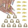 XEAOHESY 20 Pieces Gold Alloy Libra Zodiac Nail Charms 10pcs Libra Symbols Sign Charms for Nails 10pcs Libra Words Nail Charms for Women Nail Art Decoration