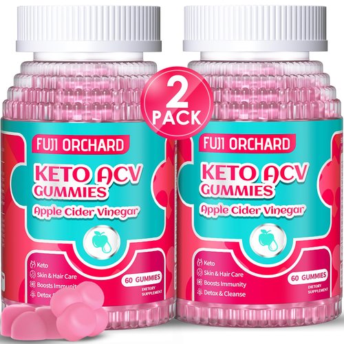(2 Pack) Keto ACV Gummies Advanced Formula, 1500mg Apple Cider Vinegar Gummies, Low Weight Loss Gummies Formulated with Pomegranate Beet Juice Powder B12, Supports Digestion&Detox, 120 Gummies