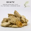 SVATV Fuller's Earth Powder | Multani Mitti | Indian Healing Clay | Deep Skin Pore Purifying Face Mask Skin Care & Dirt Remover - Natural Face Pack 227g Half Pound