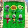 Dyharnsty 6pcs Plants and Zombies Plush vs Toys Sets PVZ Plush Stuffed Toys Soft Figure Doll Great Birthday Gifts for Kids