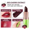 BINGBRUSH Color Changing Lipstick Queen,PH Mood Long Lasting Lip Gloss Korean Lip Balm Tinted Magic Makeup Moisturize Lipstick Set (2 Pcs Red Cherries, 2 Count (Pack of 1))