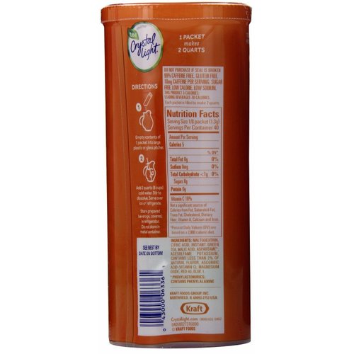 Crystal Light Pomegranate Green Tea Drink Mix, 10 Quart Canister (Pack of 4 Canisters)