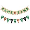 Uniwish Game Time Burlap Banner Football Party Decorations Sports Football Theme Baby Shower Birthday Party Favors Indoor Outdoor Home Decor