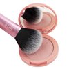 Real Techniques Mini Multitask Makeup Brush, For Blush, Bronzer & Powder, Face Brush with Custom-Cut Synthetic Bristles, For Loose & Pressed Powder, Travel Sized, Vegan & Cruelty-Free, 1 Count