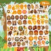 8 Sheets Lion Temporary Tattoo Tattoos Theme Safari Jungle Birthday Party Supplies Decorations Favors Decor Stickers for Men Women Kids Gifts School Prizes Rewards