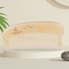TAN MUJIANG Hair Comb for Women Sheep Horn Pocket-size Antistatic Scalp Massage 1pc