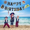 Talorine Pirate Birthday Party Decoration for Boys, Pirate Happy Birthday Banner, Pirate Sea Sailing Nautical Party Favors Baby Shower Birthday Party Supplies