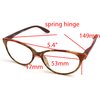 ColorViper basic cateye women reader spring hinge Reading Glasses colors sizes very (z2 shiny marble brown/spring hinge, 2.75)