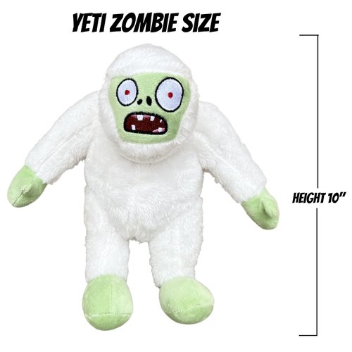 Dyharnsty Plants vs Zombies Plush Toys Yeti Zombie Soft Figure Doll, Gifts for Kids Birthday,Halloween and Christmas