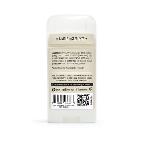 HUMBLE BRANDS Original Formula Aluminum-free Deodorant. Long Lasting Odor Control with Baking Soda and Essential Oils, Full and Travel Size, Palo Santo and Frankincense